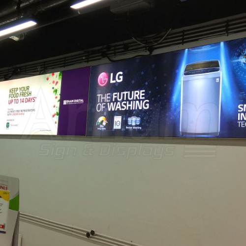 Backlit Fabric Signage Indoor